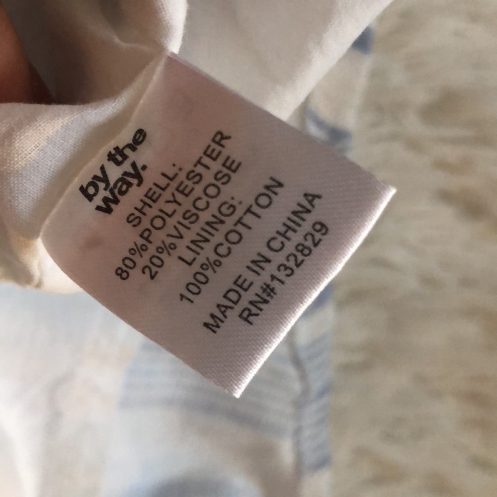 SOLD! By The Way Revolve Blue & White Striped Mini Dress 💙🤍 - Picture 6 of 10